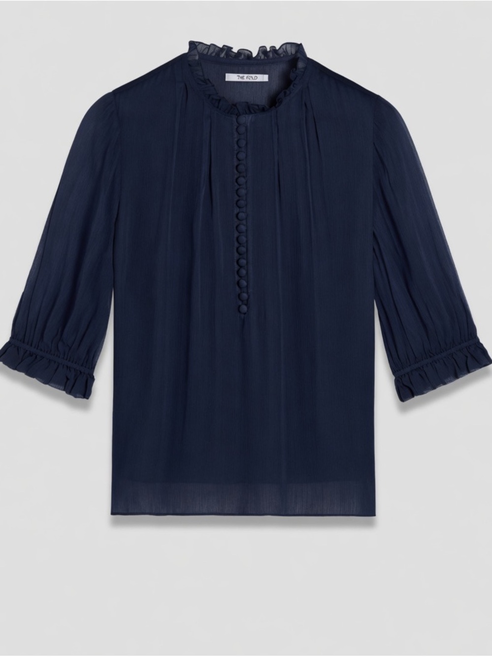 The Fold Tierney Silk Summer Blouse/Camisole Navy Elegant Summer Size UK14/US10
